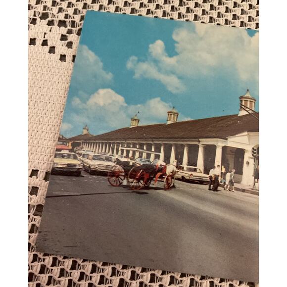 Mid Century Postcard Old Cars & Cafe Du Monde New Orleans - Picture 6 of 7